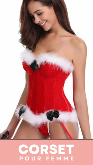 CORSET BUSTIER NOËL AVEC PORTE-JARRETELLES JAYCEE