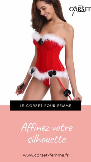 CORSET BUSTIER NOËL AVEC PORTE-JARRETELLES JAYCEE