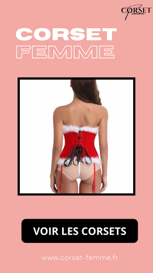 CORSET BUSTIER NOËL AVEC PORTE-JARRETELLES JAYCEE