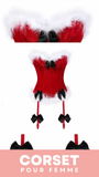 CORSET BUSTIER NOËL AVEC PORTE-JARRETELLES JAYCEE