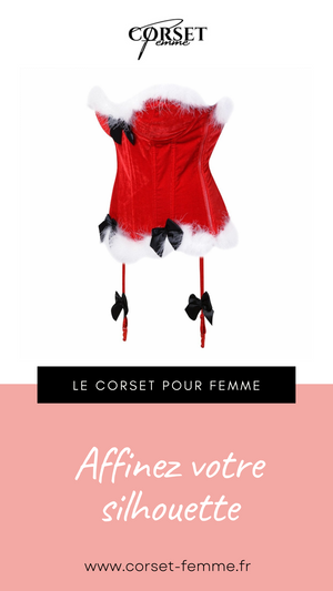 CORSET BUSTIER NOËL AVEC PORTE-JARRETELLES JAYCEE