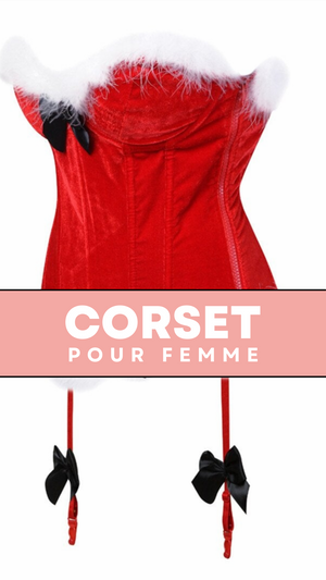 CORSET BUSTIER NOËL AVEC PORTE-JARRETELLES JAYCEE