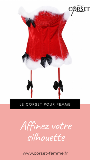 CORSET BUSTIER NOËL AVEC PORTE-JARRETELLES JAYCEE
