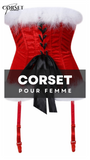 CORSET BUSTIER NOËL AVEC PORTE-JARRETELLES JAYCEE