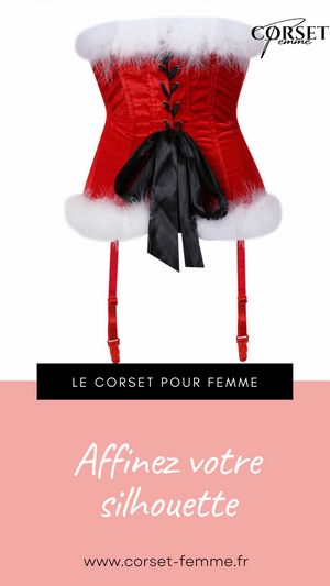 CORSET BUSTIER NOËL AVEC PORTE-JARRETELLES JAYCEE