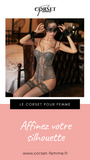 CORSET SEXY SOUS-VÊTEMENT EN DENTELLE AVEC PORTE-JARRETELLES (GRIS)