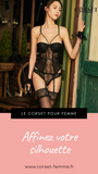 CORSET SEXY SOUS-VÊTEMENT EN DENTELLE AVEC PORTE-JARRETELLES (NOIR)