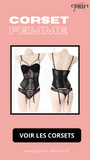 CORSET SEXY SOUS-VÊTEMENT EN DENTELLE AVEC PORTE-JARRETELLES (NOIR)