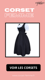 ROBE CORSET ANCIENNE NOIRE ET BLANCHE ELISE