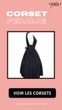 ROBE CORSET ANCIENNE NOIRE ET BLANCHE ELISE