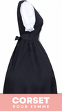 ROBE CORSET ANCIENNE NOIRE ET BLANCHE ELISE