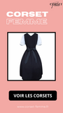 ROBE CORSET ANCIENNE NOIRE ET BLANCHE ELISE