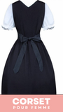 ROBE CORSET ANCIENNE NOIRE ET BLANCHE ELISE