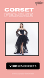 ROBE CORSET VINTAGE STEAMPUNK EN DENTELLE NOIRE