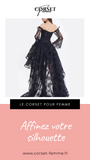 ROBE CORSET VINTAGE STEAMPUNK EN DENTELLE NOIRE