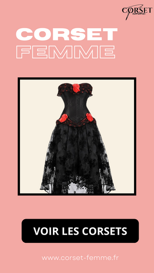 ROBE CORSET BUSTIER NOIR STYLE GOTHIQUE LEILA