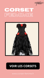 ROBE CORSET BUSTIER NOIR STYLE GOTHIQUE LEILA