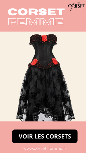 ROBE CORSET BUSTIER NOIR STYLE GOTHIQUE LEILA