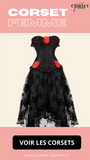 ROBE CORSET BUSTIER NOIR STYLE GOTHIQUE LEILA