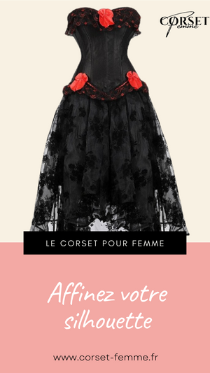 ROBE CORSET BUSTIER NOIR STYLE GOTHIQUE LEILA