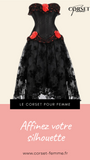 ROBE CORSET BUSTIER NOIR STYLE GOTHIQUE LEILA