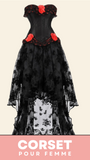 ROBE CORSET BUSTIER NOIR STYLE GOTHIQUE LEILA
