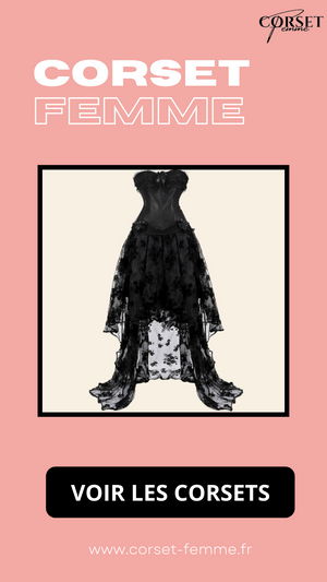 ROBE CORSET BUSTIER NOIR STYLE GOTHIQUE NANCY