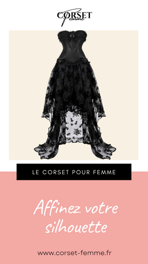 ROBE CORSET BUSTIER NOIR STYLE GOTHIQUE NANCY