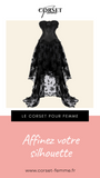 ROBE CORSET BUSTIER NOIR STYLE GOTHIQUE NANCY