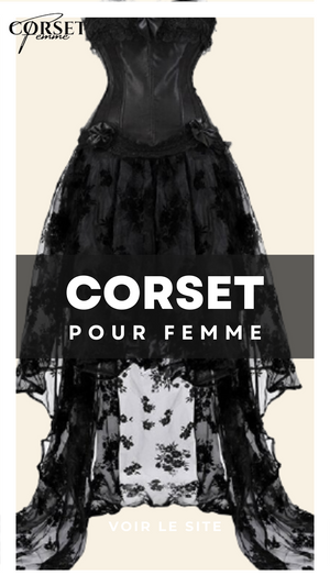 ROBE CORSET BUSTIER NOIR STYLE GOTHIQUE NANCY