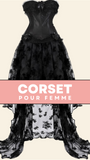 ROBE CORSET BUSTIER NOIR STYLE GOTHIQUE NANCY
