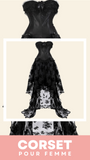 ROBE CORSET BUSTIER NOIR STYLE GOTHIQUE NANCY