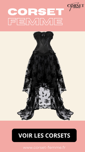 ROBE CORSET BUSTIER NOIR STYLE GOTHIQUE NANCY