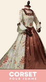 ROBE CORSET LONGUE STYLE RENAISSANCE PAOLA