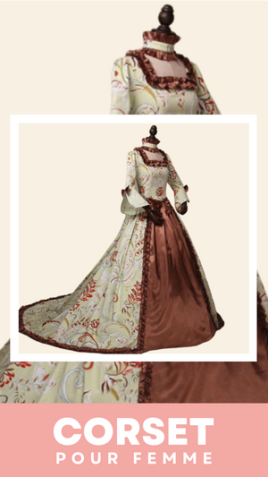 ROBE CORSET LONGUE STYLE RENAISSANCE PAOLA