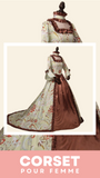 ROBE CORSET LONGUE STYLE RENAISSANCE PAOLA