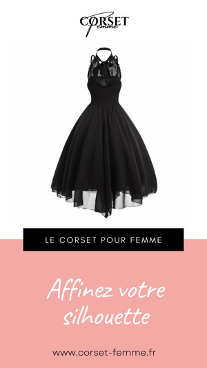 ROBE CORSET GOTHIQUE DOS NU LAYLAH