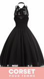 ROBE CORSET GOTHIQUE DOS NU LAYLAH