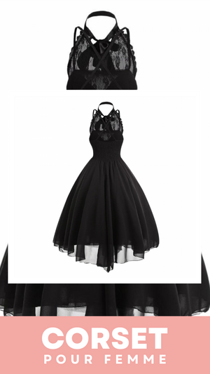 ROBE CORSET GOTHIQUE DOS NU LAYLAH