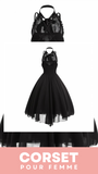 ROBE CORSET GOTHIQUE DOS NU LAYLAH