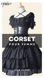 ROBE AVEC CORSET GOTHIQUE ANSLEY