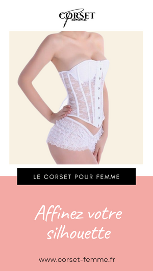 CORSET SEXY TRANSPARENT EN DENTELLE ADELINA