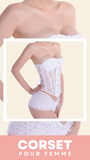 CORSET SEXY TRANSPARENT EN DENTELLE ADELINA