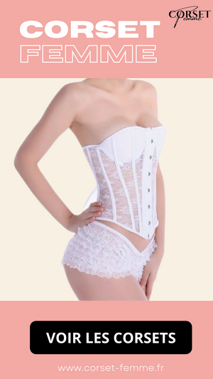 CORSET SEXY TRANSPARENT EN DENTELLE ADELINA