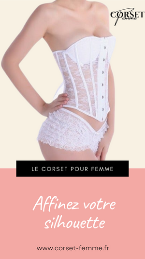 CORSET SEXY TRANSPARENT EN DENTELLE ADELINA