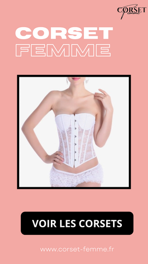 CORSET SEXY TRANSPARENT EN DENTELLE ADELINA