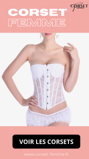 CORSET SEXY TRANSPARENT EN DENTELLE ADELINA