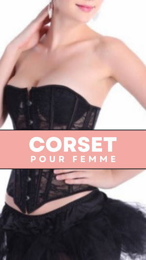 CORSET SEXY TRANSPARENT EN DENTELLE ADELINA