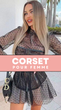 ROBE CORSET MODERNE COUPE COURTE HAYDEN