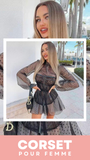 ROBE CORSET MODERNE COUPE COURTE HAYDEN